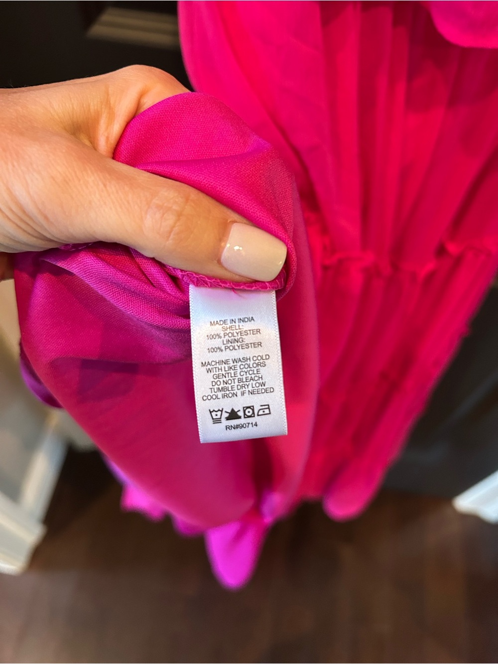 1. State Vibrant Pink Strapless Ruffle Dress NEW - Picture 8 of 9